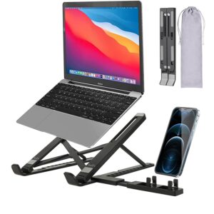 SooPii Laptop Stand + Detachable Mobile Stand, Computer Stand, Ergonomic ABS Laptop Stand / Riser for Desk