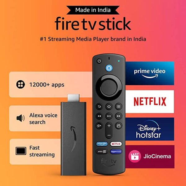 Fire TV Stick with Alexa Voice Remote (includes TV and app controls) | HD streaming device