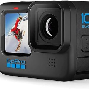 GoPro HERO10 Black - Waterproof Action Camera with Front LCD and Touch Rear Screens, 5.3K60 Ultra HD Video, Optical 1X and Digital 4X 23MP Photos (1 Year INTL Warranty + 1 Year in Warranty)